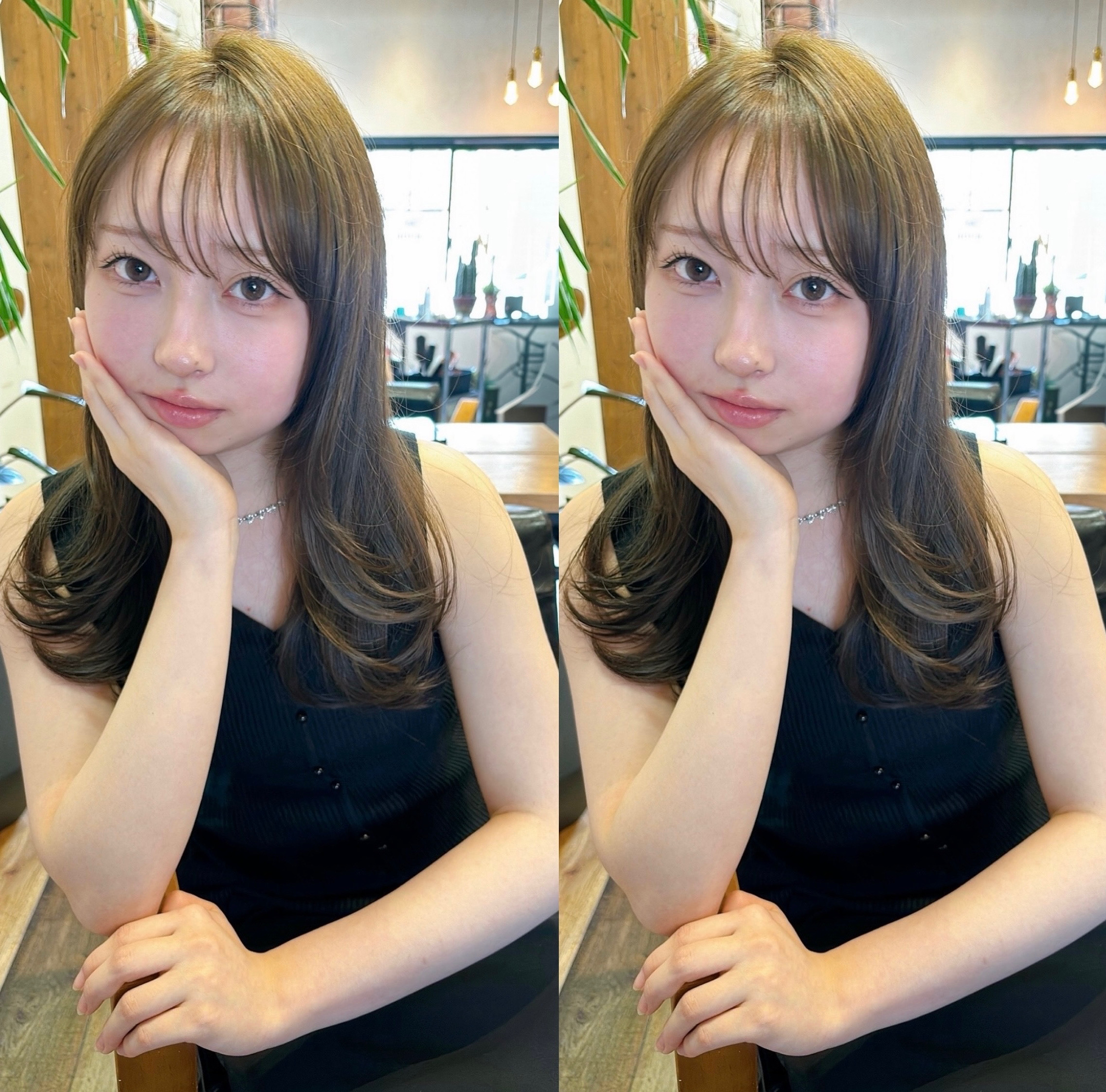 今田美桜さん風柔光レイヤー × シアーグレージュ